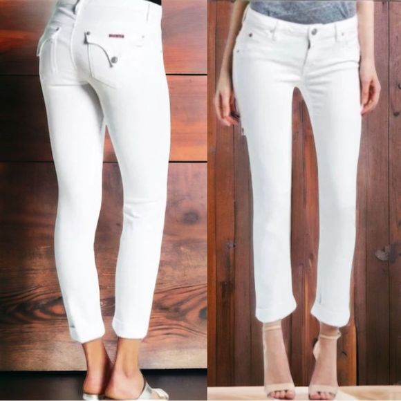 Jeans Straight By Hudson In Black Denim, Size: 10